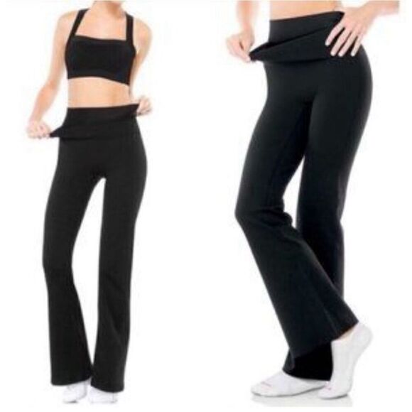 Spanx Womens Slim X Power Flare Bagel Buster Yoga Leggings Size Large - Picture 1 of 12